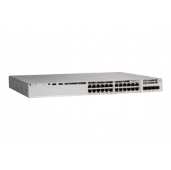 Switch wieżowy Cisco Catalyst 9200L 24-porty 10/100/1000 (PoE+) + 4 x 10 Gigabajtów SFP+ (uplink) Sprzedawany wyłącznie z licencjami DNA