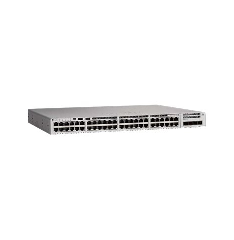 Switch Cisco C9200L-48P-4X-E Catalyst 9200L 48-portów 10/100/1000 (PoE+) 4 porty 10 Gigabit SFP+ Sprzedawany wyłącznie z licencjami DNA