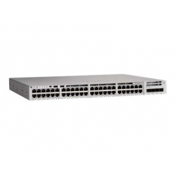 Switch wieżowy Cisco Catalyst 9200L 48-portów 10/100/1000 (PoE+) 4 porty Gigabit SFP (uplink) Sprzedawany wyłącznie z licencjami DNA