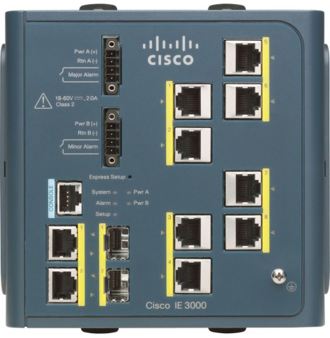 Switch Cisco IE-3000-8TC 8 portów 10/100 2 zestawy Gigabit SFP