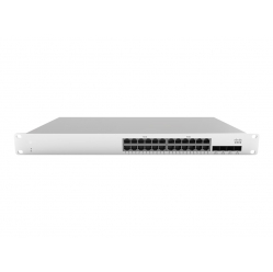 Switch wieżowy zarządzalny Cisco Meraki MS210-24P 24 porty 10/100/1000 (PoE+) 4 porty Gigabit SFP (uplink)