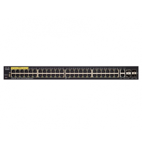 Switch Cisco SF350-48P 48-portów 10/100 (PoE+) 2 porty 10/100/1000 2 zestawy Gigabit SFP