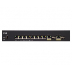 Switch Cisco SG350-10MP 8 portów 10/100/1000 (PoE+) 2 zestawy Gigabit SFP