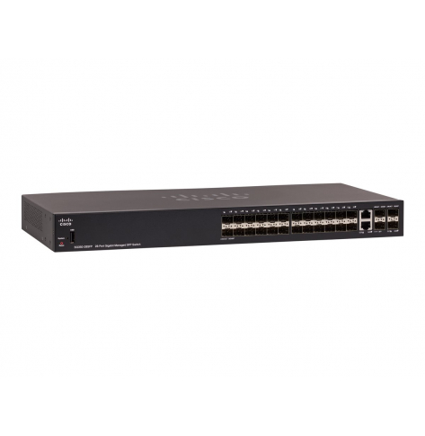 Switch zarządzalny Cisco SG350-28SFP 24 porty SFP 2 porty combo Gigabit Ethernet/Gigabit SFP