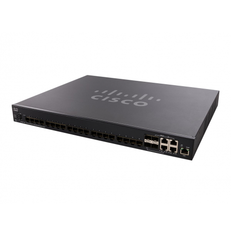 Switch wieżowy Cisco SX350X-24F 20 portów 10 Gigabit SFP+ 4 porty combo 10 Gigabit SFP+ 4 porty 10Gb Ethernet