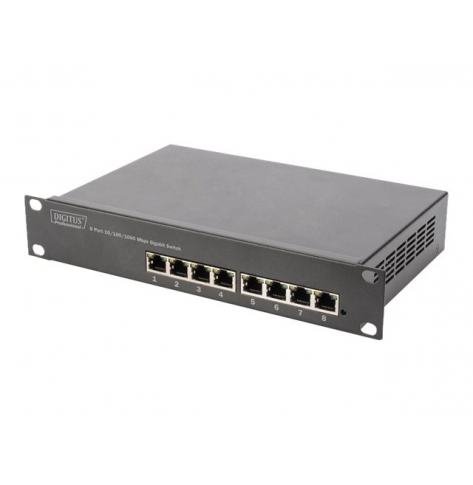 Switch Digitus DN-80114 Gigabit 10" Rack 8-portów 8x10/100/1000 Base-TX
