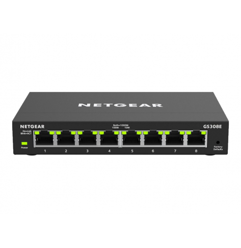 Switch Netgear GS308E-100PES 8PT GIGE SMART MANAGED (GS308E)