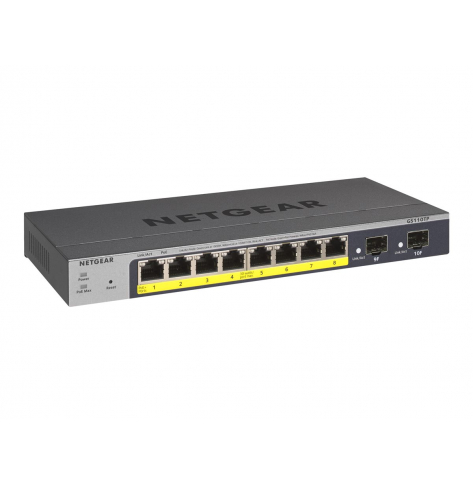 Switch Netgear ProSafe Smart 10-Port Gigabit Switch 8xPoE 2xSFP (GS110TP v3)