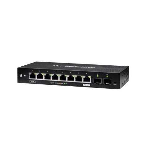 Switch Ubiquiti ES-10X EdgeSwitch XP 8x Gigabit RJ45 with 1x 24V/48V Passive PoE