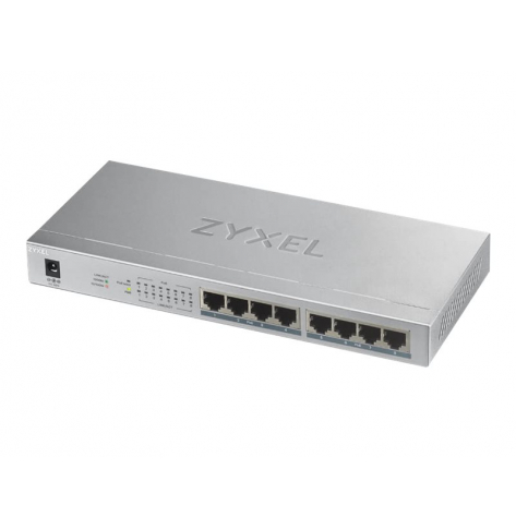 Switch Zyxel GS1008-HP 8 Port Gigabit PoE+ unmanaged desktop 8 x PoE 60 Watt