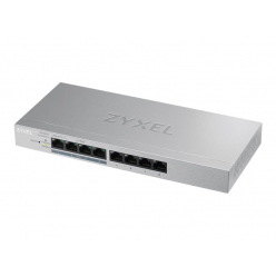 Switch Zyxel GS1200-8HP 8-port GbE WebSmart metal 4x PoE+ 802.3at 60W fanless