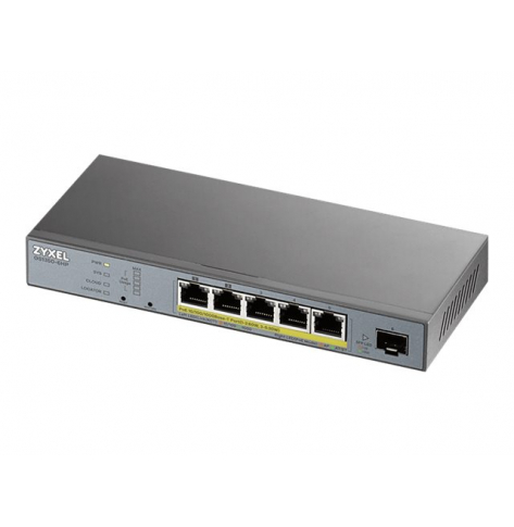 Switch Zyxel GS1350-6HP 6 Port managed CCTV PoE long range 60W 802.3BT