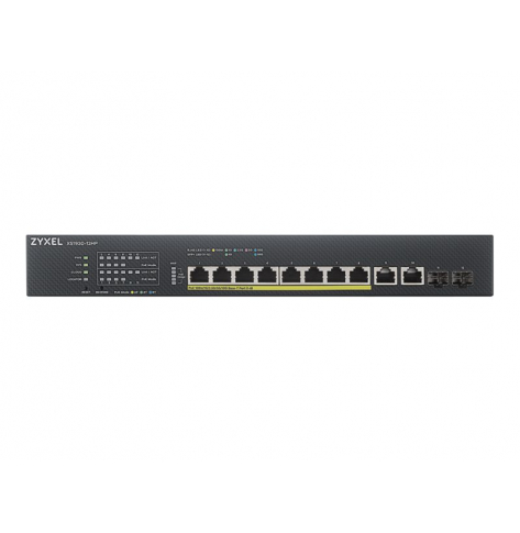 Switch Zyxel XS1930-12HP 8-port Multi-Gigabit Smart Managed PoE  375Watt 802.3BT 2 x 10GbE + 2 x SFP+ Uplink