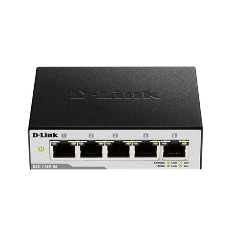 Switch sieciowy zarządzalny D-Link DGS-1100-05 5-Portów 10/100/1000