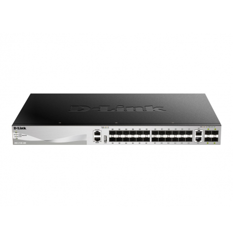 Switch sieciowy zarządzalny D-Link xStack 24 porty 1000BASE-T 2 porty 10GBASE-T 4 porty SFP+