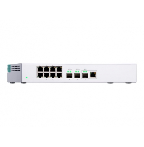 Switch Qnap QSW-308-1C 8x1GbE 3x10Gb SFP+ ports shared 1x10GbE BASE-T