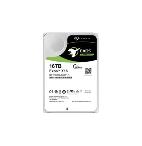 Dysk serwerowy Seagate Exos X16, 3.5'', 16TB, SATA/600, 7200RPM, 256MB cache