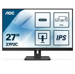 Monitor AOC 27P2C 27 IPS Flat H A 150 MM Pivot USB-C DISPLAY 4ms GtG 75 Hz Adaptive-Sync 3 SIDE FRAMELESS USB HUB SPEAKERS