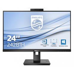 Monitor PHILIPS 242B1H 23.8 IPS Flat H A 150 MM Pivot 3 SIDE FRAMELESS TUV Eye certifierad USB HUB SPEAKERS