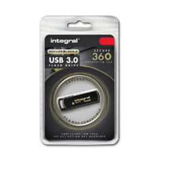 Pamięć USB Integral 16GB flash drive 360 secure USB 3.0 with AES 256bit software encryption