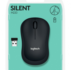 Mysz Logitech Czarna M220 Silent 2.4GHZ