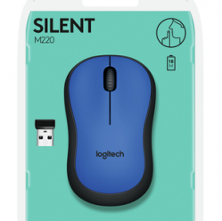 Mysz Logitech M220 Silent Niebieska - 2.4GHZ,M-R0061