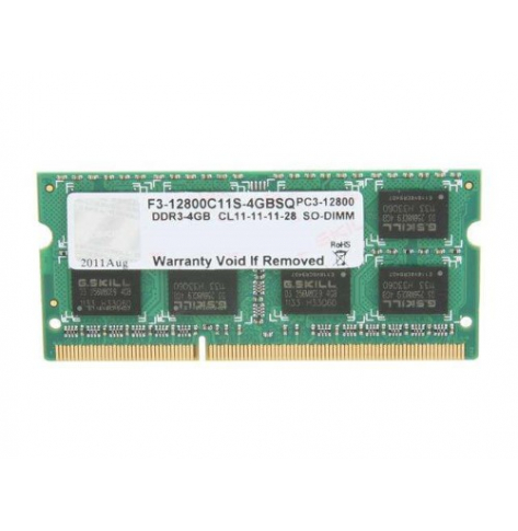 Pamięć SODIMM G.SKILL DDR3 4GB 1600MHz CL11 SODIMM 1.5V