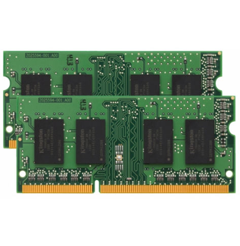 Pamięć SODIMM KINGSTON 8GB 1600MHz DDR3 CL11 SODIMM Kit of 2 1.35V