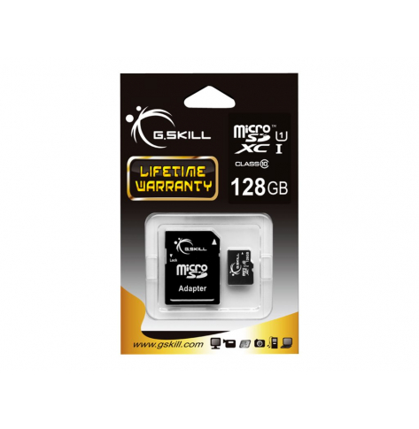 Karta Pamięci G.Skill Micro SDXC 128GB Class 10 UHS-1 + adapter