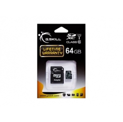 Karta Pamięci G.Skill Micro SDXC 64GB Class 10 UHS-1 + adapter