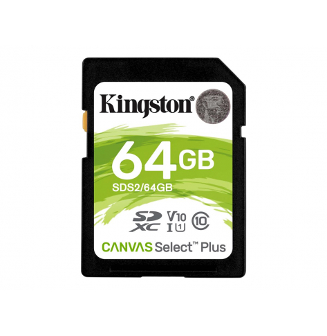Karta pamięci Kingston 64GB SDXC Canvas Select Plus 100R C10 UHS-I U1 V10