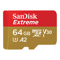Karta pamięci SanDisk microSDXC 64 GB 160/60 MB/s A2 C10 V30 UHS-I U3 ActionCam