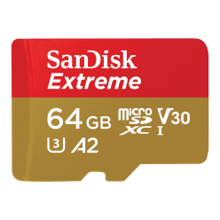 Karta pamięci SanDisk microSDXC 64 GB 160/60 MB/s A2 C10 V30 UHS-I U3 Mobile