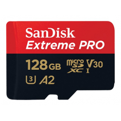 Karta pamięci SANDISK EXTREME PRO microSDXC 128GB 170/90 MB/s A2 C10 V30 UHS-I U3