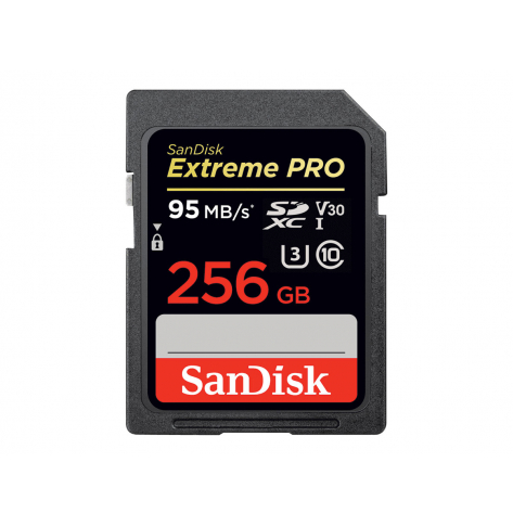 Karta pamięci Sandisk Extreme PRO SDXC 256GB R/W 170/90 MB/s C10, U3, V30