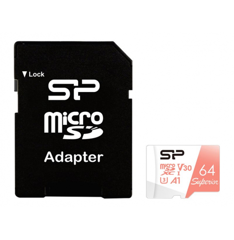 Karta pamięci Silicon Power Superior Micro SDXC 64GB UHS-I A3 V30