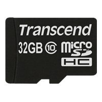 Karta pamięci Transcend Micro SDHC 32GB Class 10  + Adapter - FULL HD