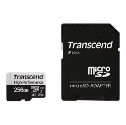 Karta pamięci Transcend 256GB microSD w/ adapter UHS-I U3 A2