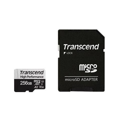 Karta pamięci Transcend 256GB microSD w/ adapter UHS-I U3 A2