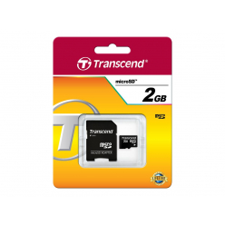 Karta pamięci Transcend Micro SD 2GB + Adapter do karty SD