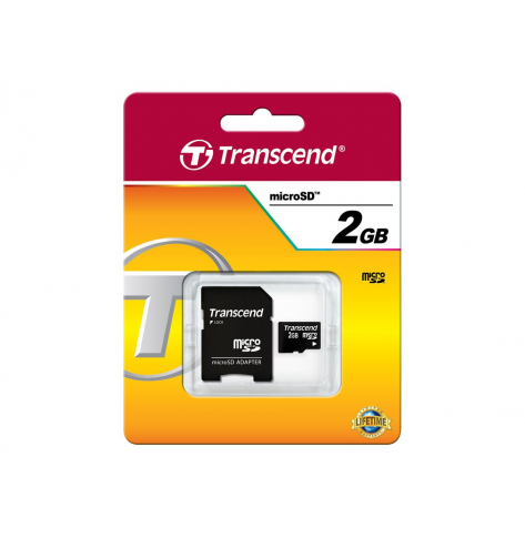 Karta pamięci Transcend Micro SD 2GB + Adapter do karty SD