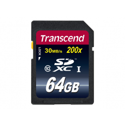 Karta pamięci Transcend SDXC 64GB Class 10 Full HD ( 1920 min w HD )