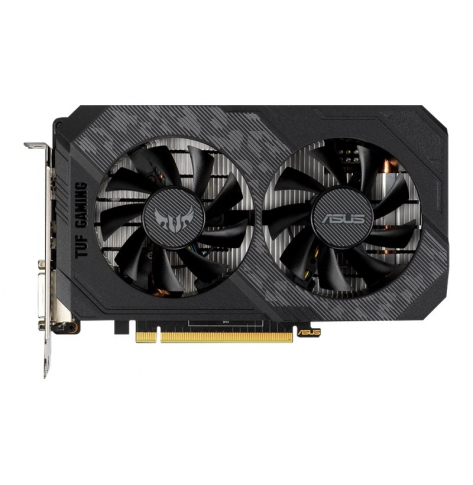 Karta graficzna ASUS TUF Gaming NVIDIA GeForce GTX 1650 Gaming Graphics Card PCIe 3.0 4GB GDDR6 memory HDMI DisplayPort DVI-D 1x 6-pin power connect