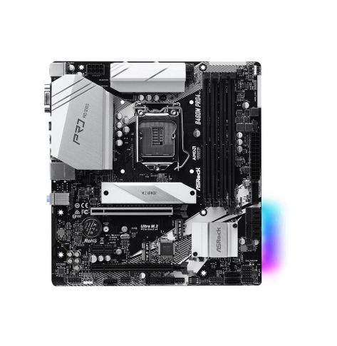 Płyta główna AsRock B460M PRO4 mATX MB Socket 1200 10th Gen Intel DDR4 2933MHz 1x PCIe 3.0 x16 1 HDMI D-Sub DP 7.1 CH HD 6 SATA3 7 USB 3.2 Gen1 