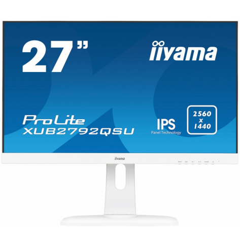Monitor Iiyama 27 XUB2792QSU-W1 IPS WQHD PIVOT HDMI DP USB BIALY. 
