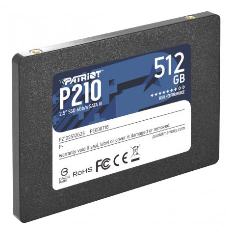 Ssd накопитель patriot p210 p210s512g25 512гб производитель