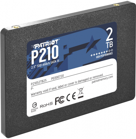Dysk SSD PATRIOT P210 SSD 2TB SATA 3 Internal Solid State Drive 2.5inch