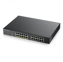 Switch ZYXEL GS1900-24 24-port GbE L2 12 Port PoE Smart Switch rackmount 130 Watt