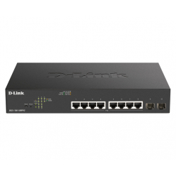 Switch smart D-LINK 8 portów 10/100/1000 (PoE) 2 porty Gigabit SFP