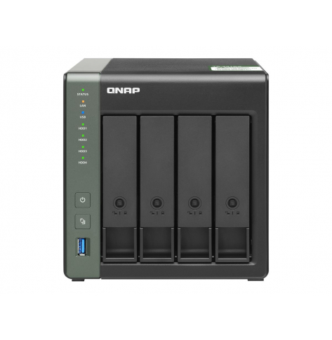 Dysk sieciowy QNAP 4-Bay NAS Annapurna Labs AL214 Quad core 1.7GHz 2GB DDR3L SODIMM RAM max 8GB SATA 6Gb/s 1x 10GbE SFP+ LAN 2x GbE LAN